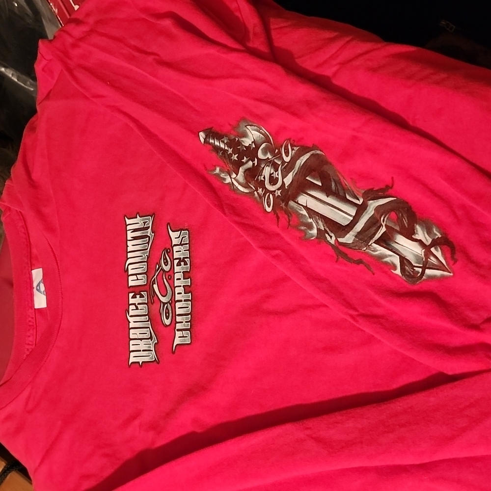 Orange county choppers red long sleeve  shirt